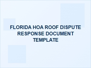 Florida Hoa Roof Violation Notice Response Template